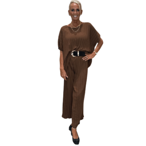 Plísserað dress - Toppur + buxur