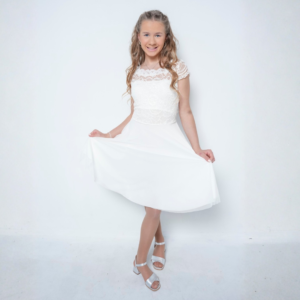 Hvítur Fermingarkjóll