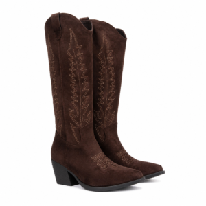 Dökkbrún stígvél - Cowboy Boots